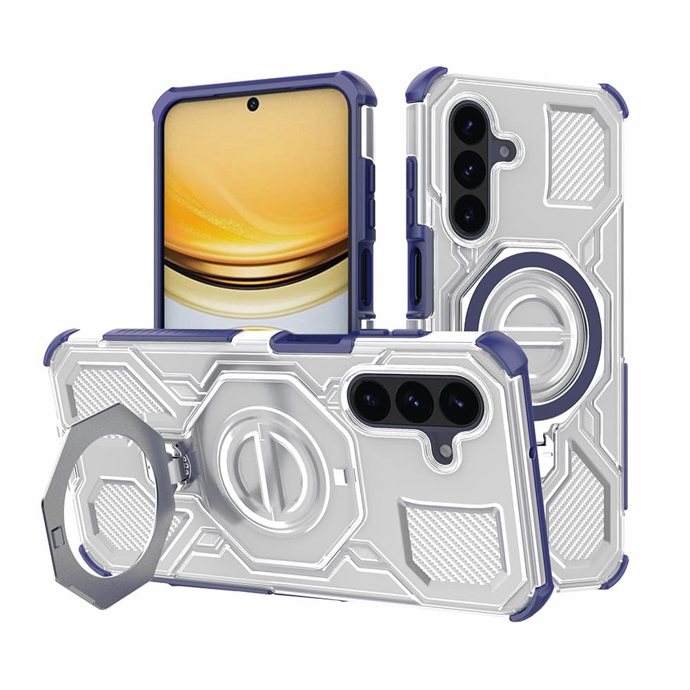 Techsuit - Carbon Shield PRO - Samsung Galaxy A37 5G - Modrá transparentní - náhled 1