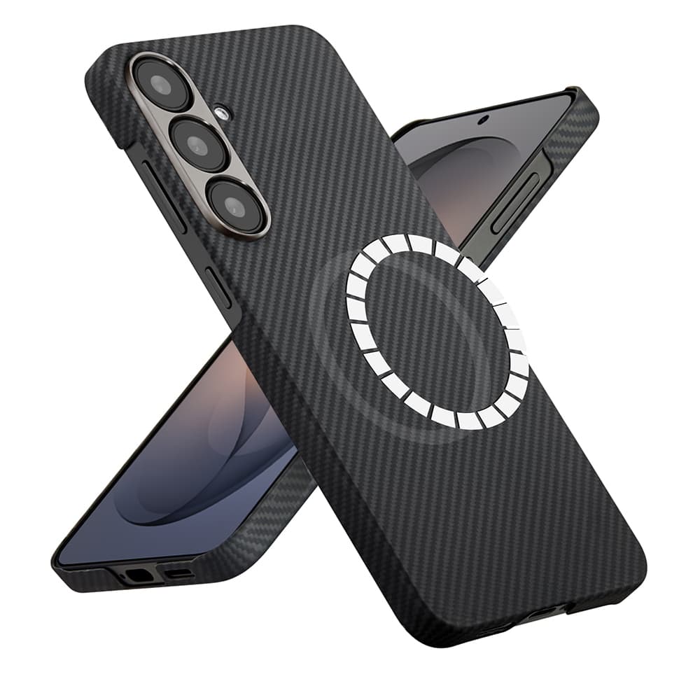 Techsuit - Aramid Fiber MagSafe - Samsung Galaxy S26 - Černá - náhled 1