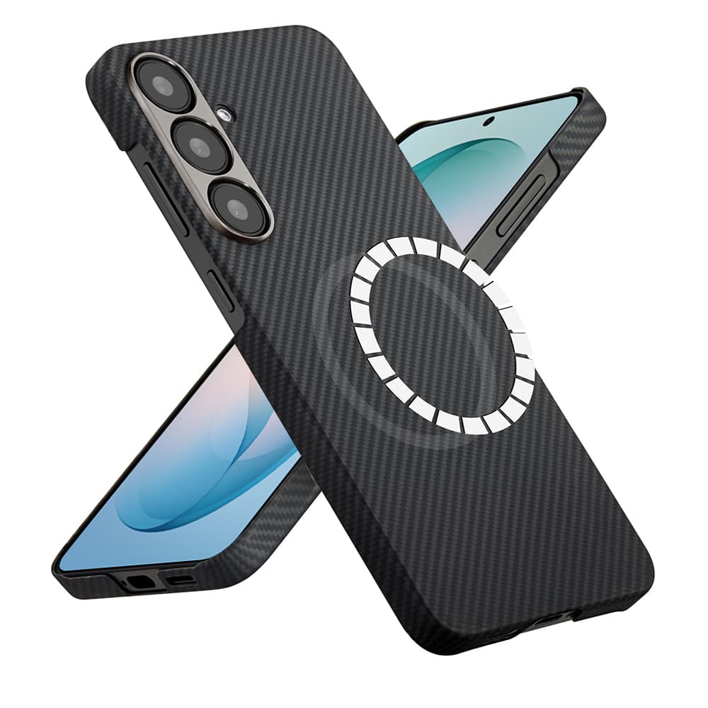 Techsuit - Aramid Fiber MagSafe - Samsung Galaxy S26 Plus - Černá - náhled 1