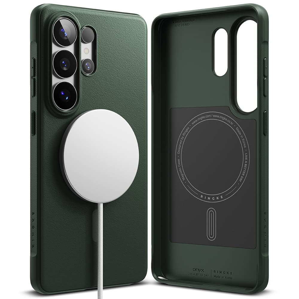 Ringke - Onyx MagSafe - Samsung Galaxy S26 Ultra - Tmavě zelená - náhled 1