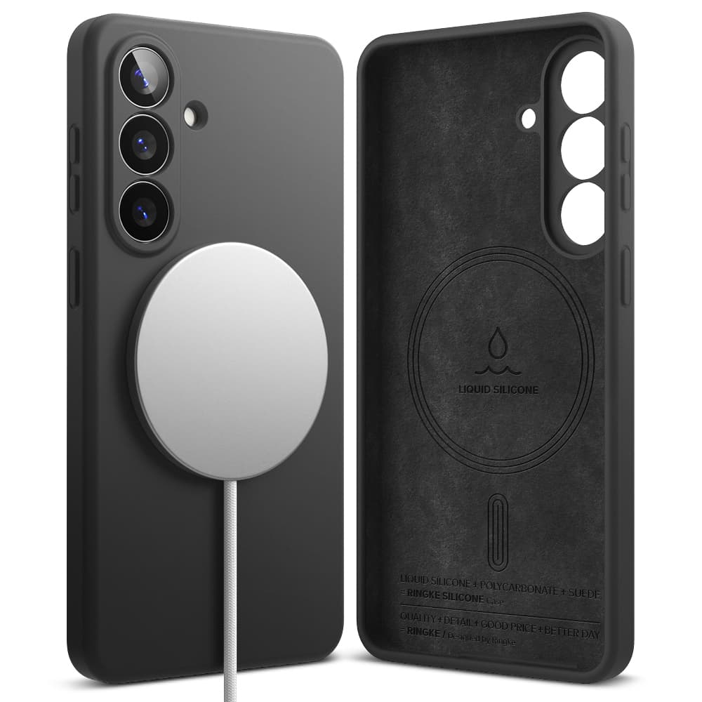 Ringke - Silicone MagSafe - Samsung Galaxy S26 - Černá - náhled 1