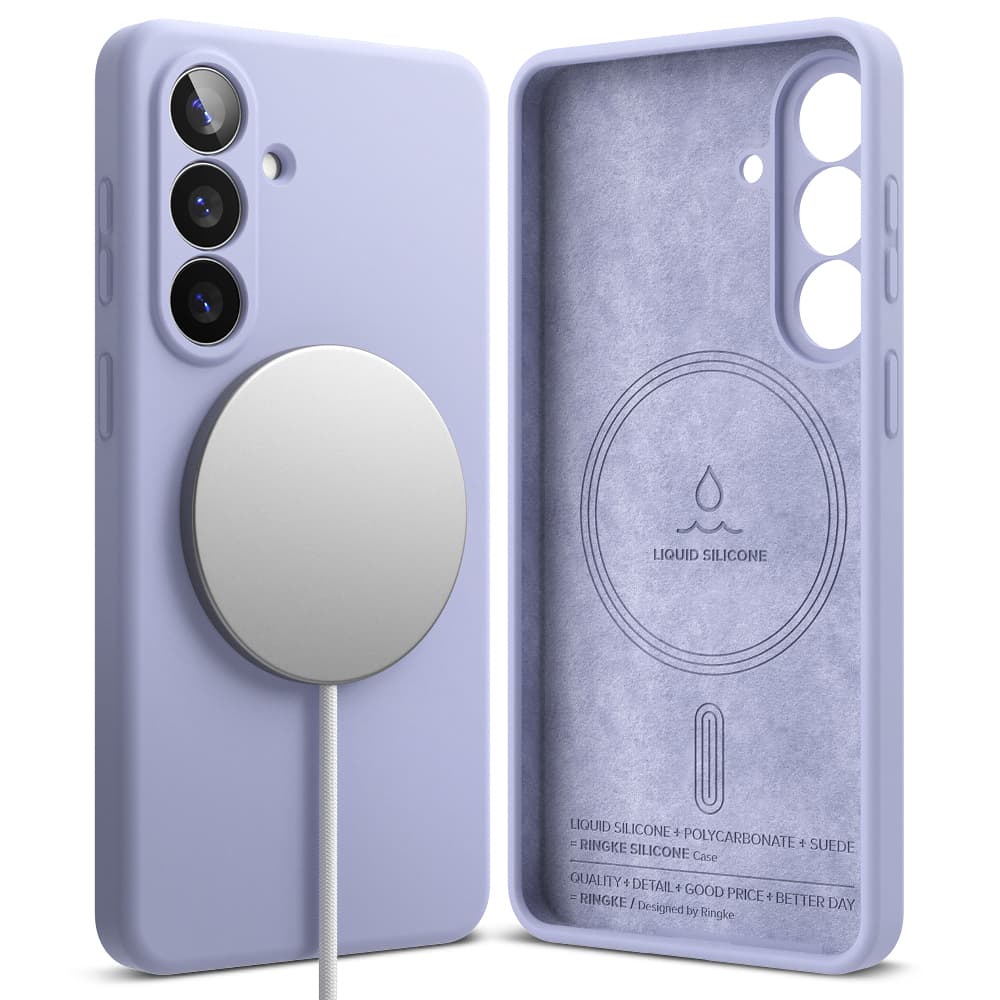 Ringke - Silicone MagSafe - Samsung Galaxy S26 - Levandulová - náhled 1