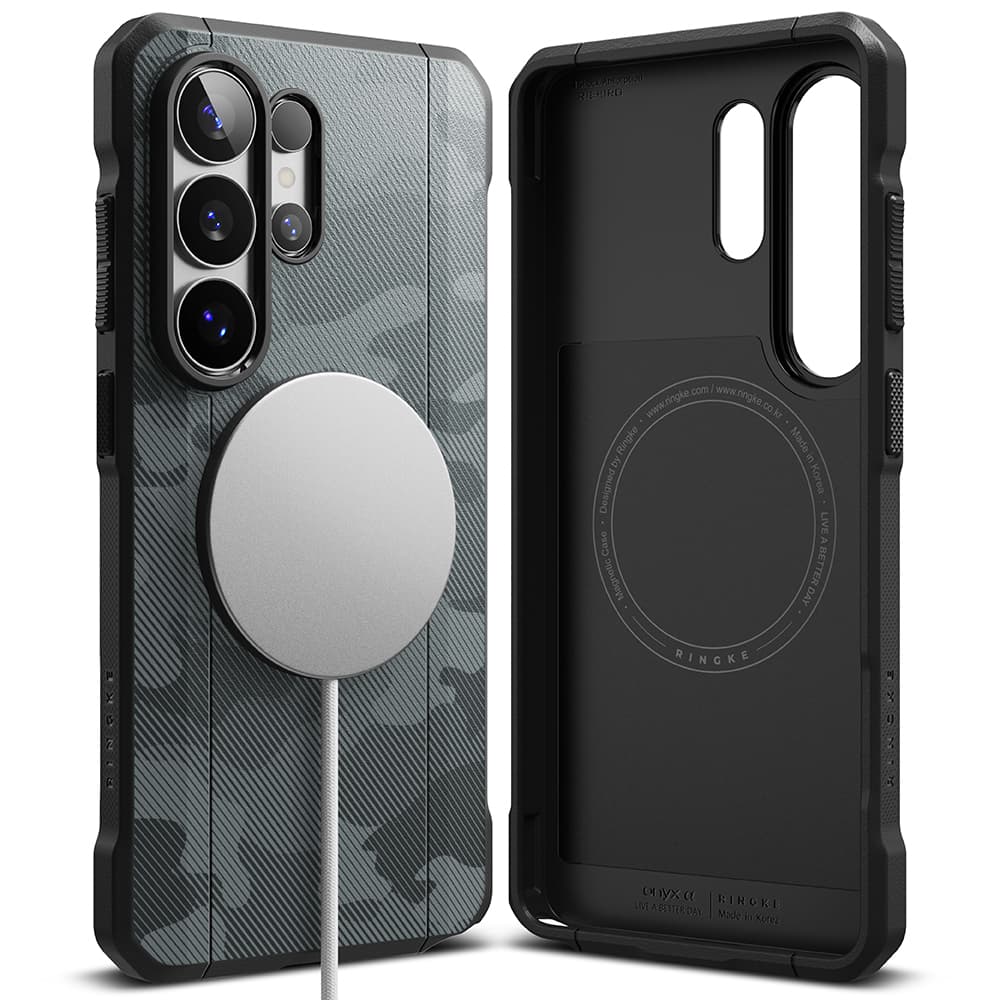 Ringke - Onyx Alpha MagSafe - Samsung Galaxy S26 Ultra - Maskáčová černá - náhled 1