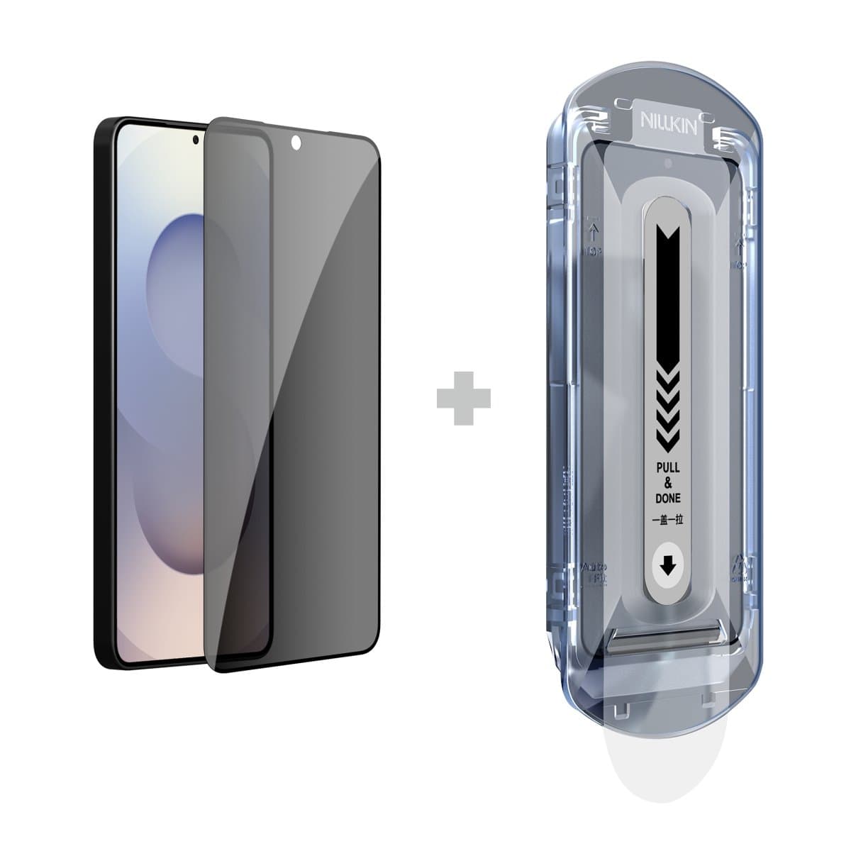 Tvrzené sklo Nillkin 0.25mm Guardian 2.5D pro Samsung Galaxy S26+ Black (s aplikátorem) - náhled 1