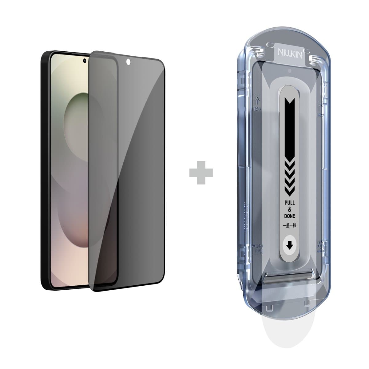 Tvrzené sklo Nillkin 0.25mm Guardian 2.5D pro Samsung Galaxy S26 Black (s aplikátorem) - náhled 1