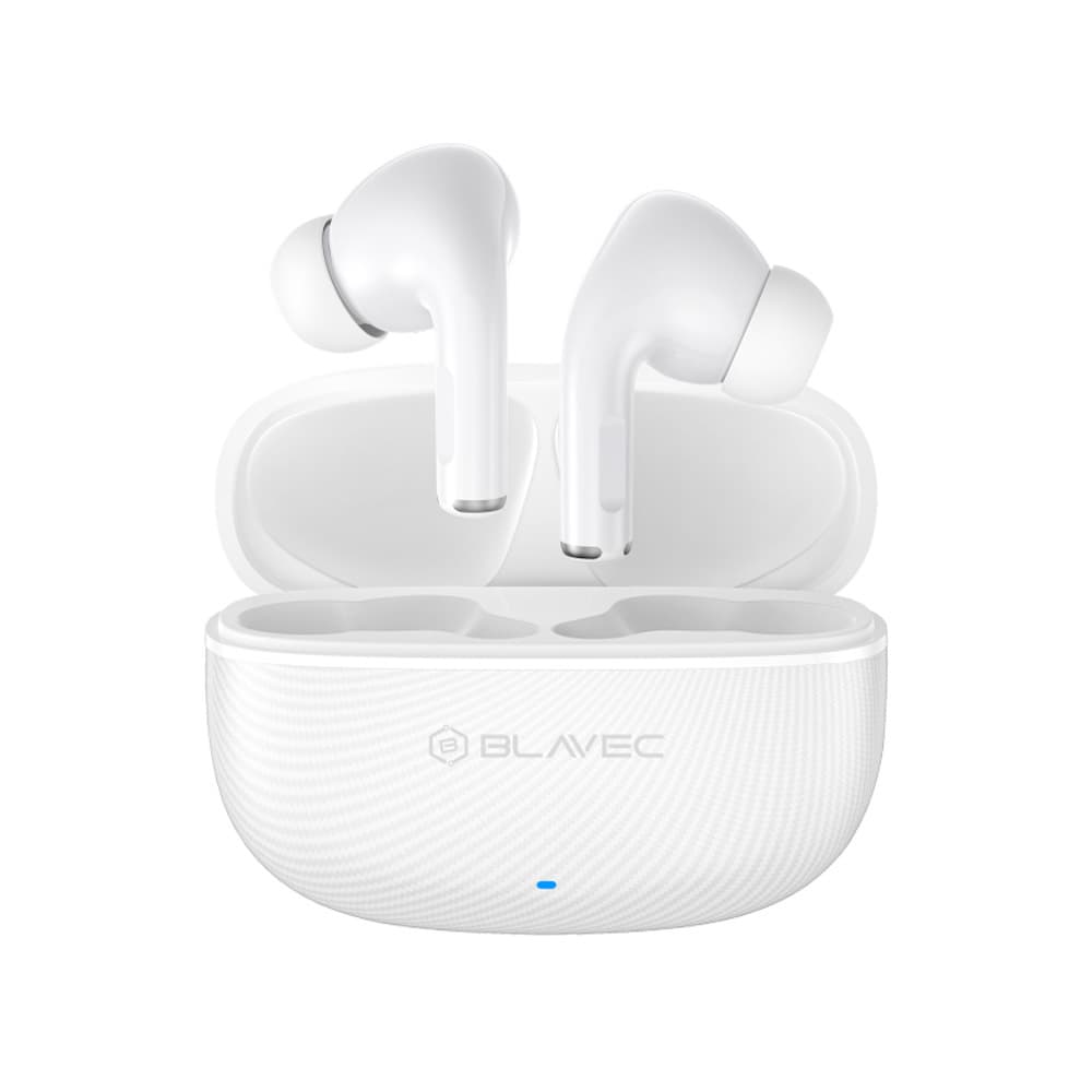 Bezdrátová sluchátka Blavec Bluetooth TWS BW-02 Carbon (BW02-W) bílá - náhled 1