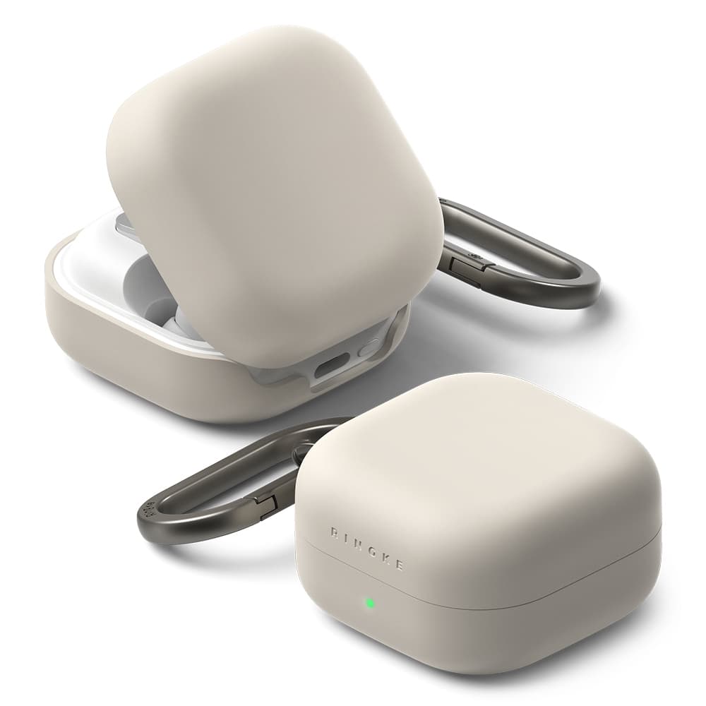 Ringke - Silicone - Samsung Galaxy Buds 4 Pro - Kamenná šedá - náhled 1
