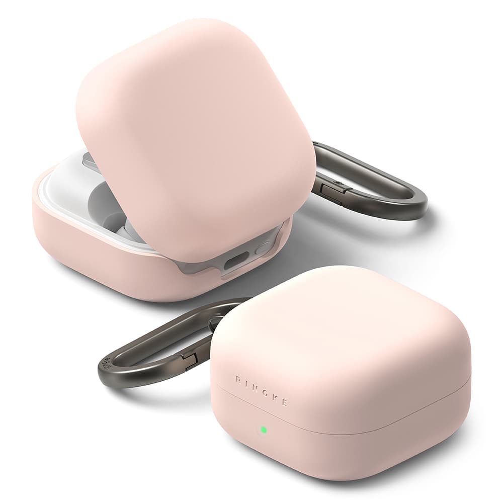 Ringke - Silicone - Samsung Galaxy Buds 4 Pro - Pískově růžová - náhled 1