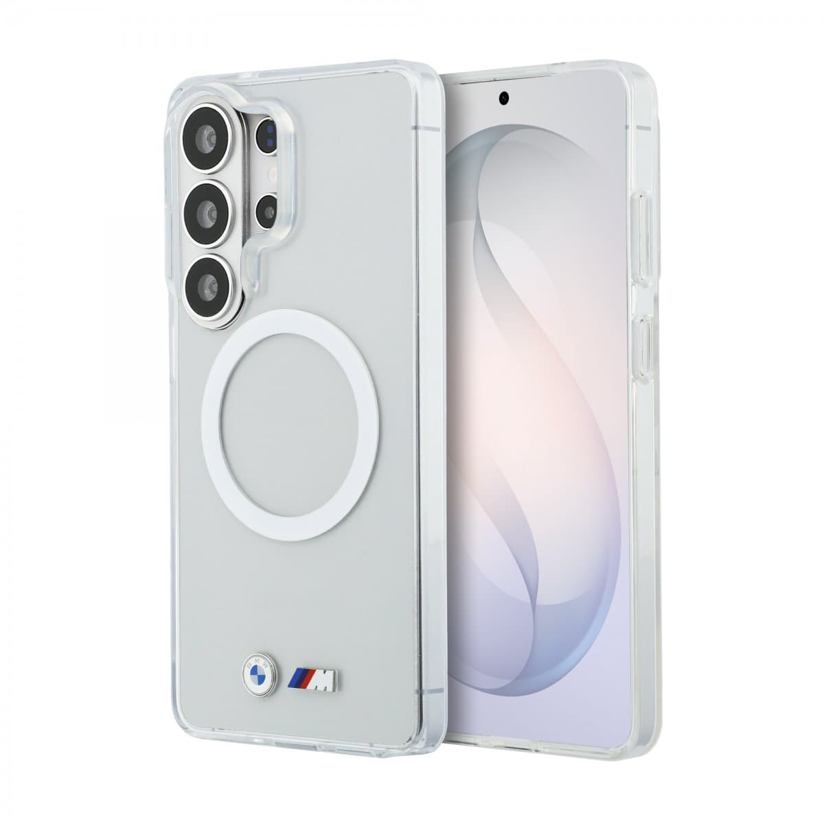 Zadní kryt BMW M IML Metal Logo Magnetic pro Samsung Galaxy S26 Ultra průhledný