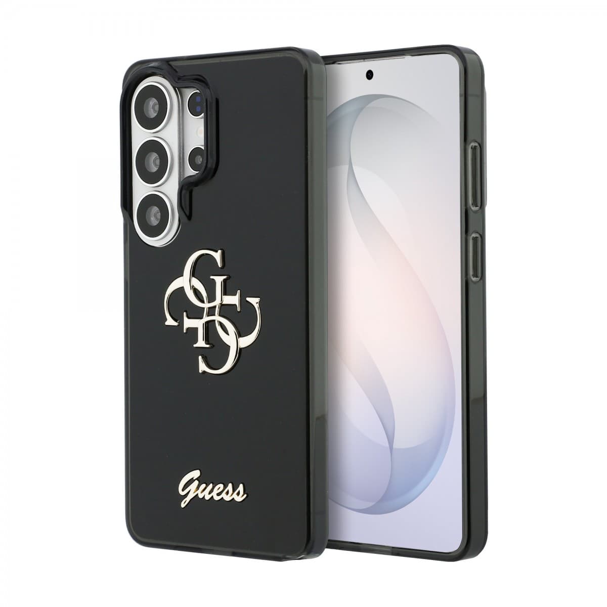 Zadní kryt Guess IML 4G Script Metal Logo pro Samsung Galaxy S26 Ultra černý - náhled 1