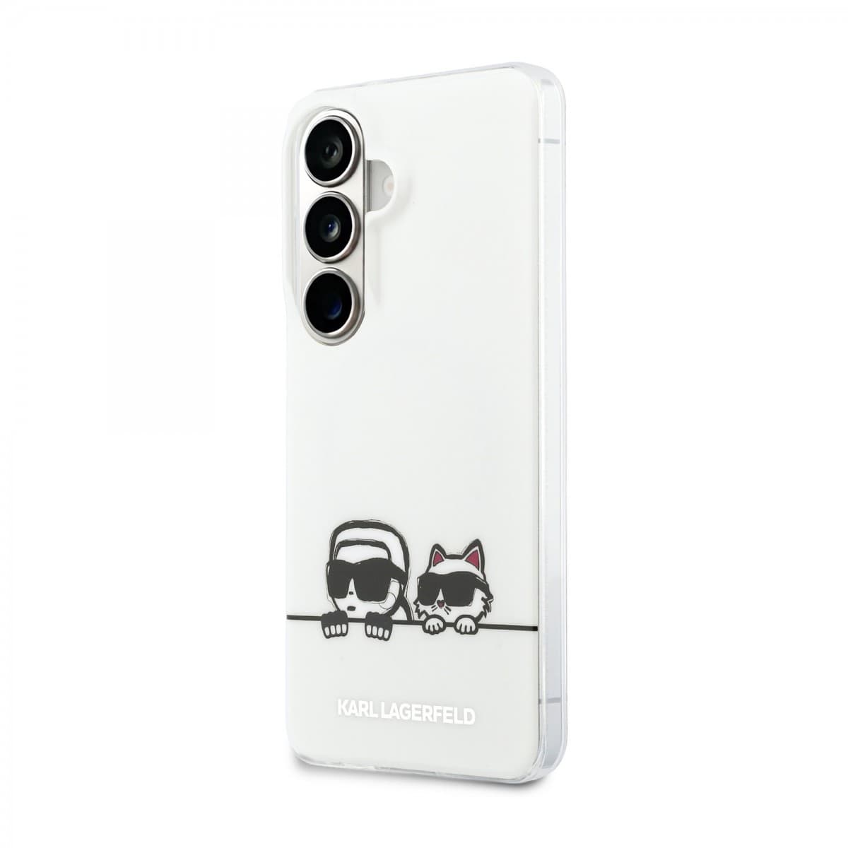 Zadní kryt Karl Lagerfeld IML K&amp;CH Peekaboo Logo Magnetic pro Samsung Galaxy S26 bílý - náhled 1