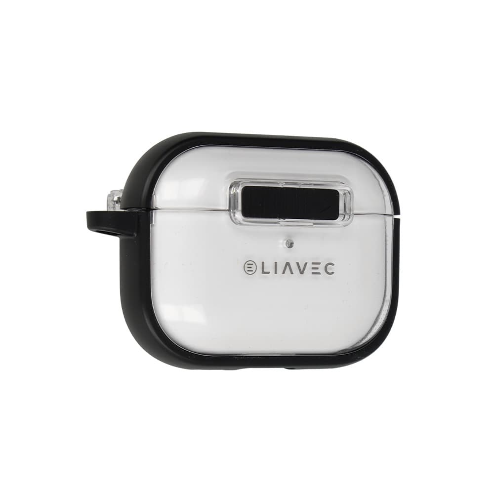 Pouzdro Liavec SlideLock pro Apple AirPods Pro 3 transparent-black
