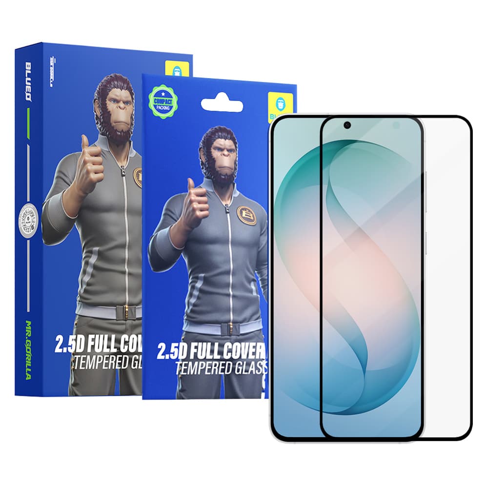 Blueo - 2.5D Silk Full Cover HD Glass (5 pack) - Samsung Galaxy S26 Plus - Černá - náhled 1