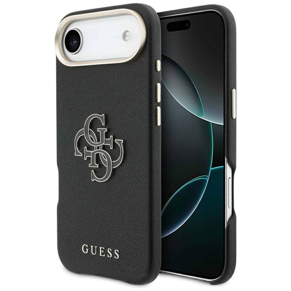 Guess - Pevný kryt Resin Logo (GUHCP17M5PS4RGGK) - iPhone 17 Air - Černá - náhled 1