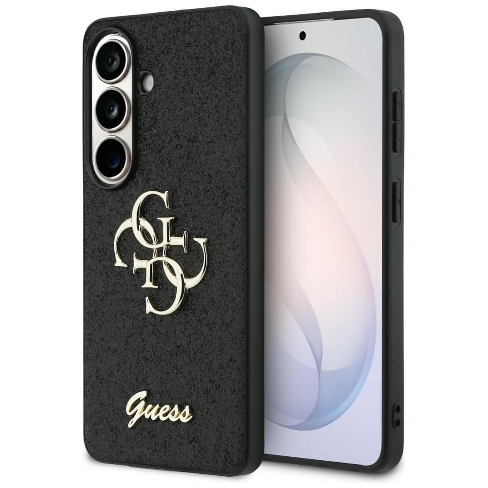Guess - Pevný kryt Fixed Glitter Big 4G Metal Logo (GUHCS26SHG4SGK) - Samsung Galaxy S26 - Černá - náhled 1