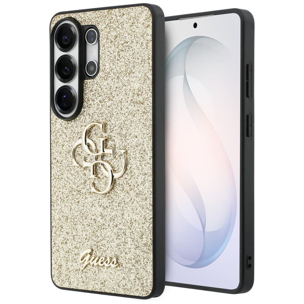 Guess - Pevný kryt Fixed Glitter Big 4G Metal Logo (GUHCS26LHG4SGD) - Samsung Galaxy S26 Ultra - Zlatá - náhled 1