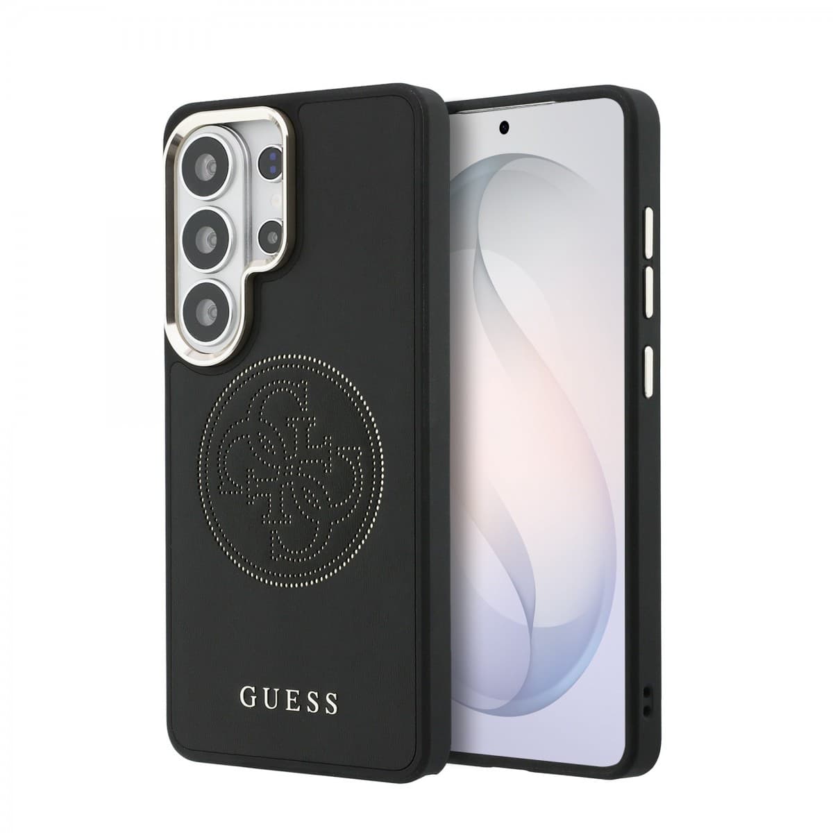 Zadní kryt Guess PU Perforated 4G Logo Magnetic pro Samsung Galaxy S26 Ultra černý - náhled 1