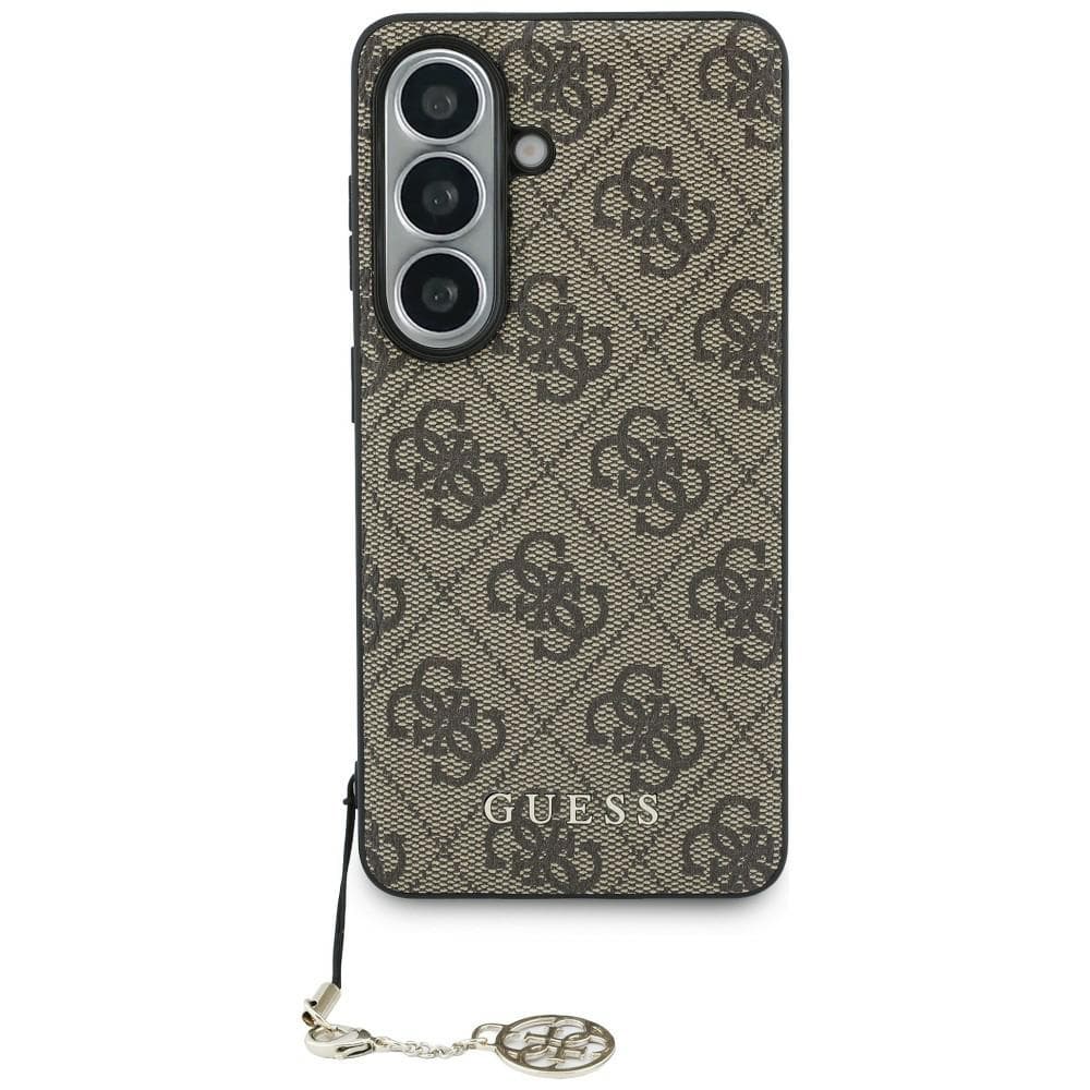 Guess - Kryt Hardcase 4G Classic Logo Charm (GUHMS26SGF4GBR) - Samsung Galaxy S26 - hnědý - náhled 1