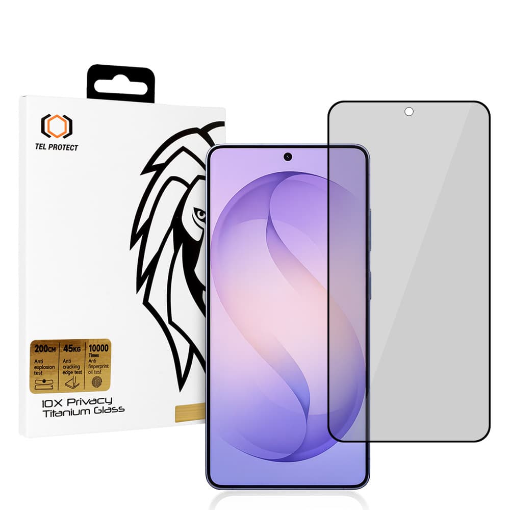 Privátní tvrzené sklo Tel Protect 10X Privacy Titanium pro Samsung Galaxy S26 Ultra - náhled 1