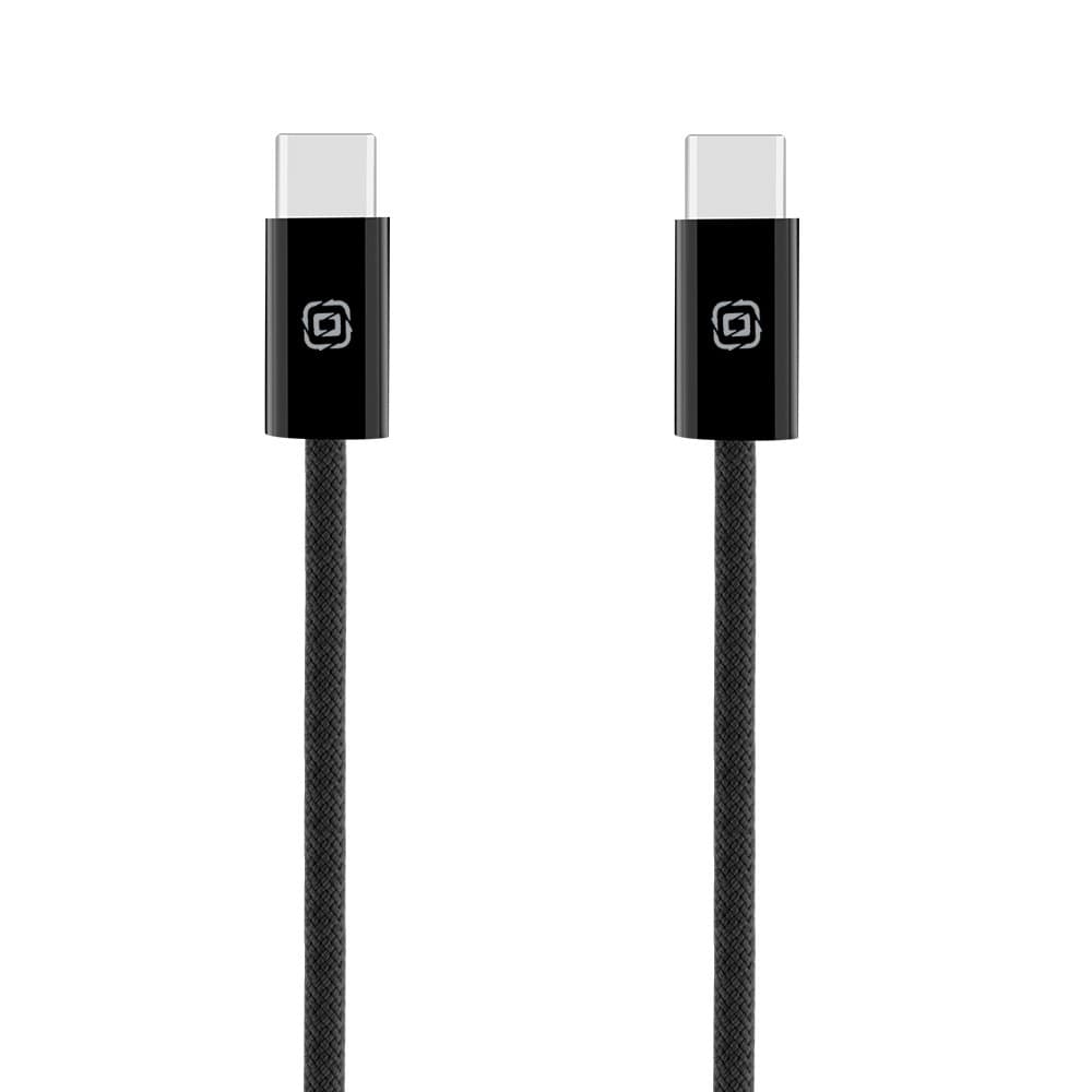 Kabel OBAL:ME Super Fast USB-C/USB-C pletený 100W 2m černý