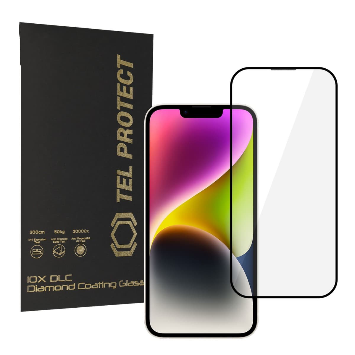 Ochranné tvrzené sklo Tel Protect 10X HD DLC Diamond Coating pro iPhone 16e/14/13 Pro/13 - náhled 1