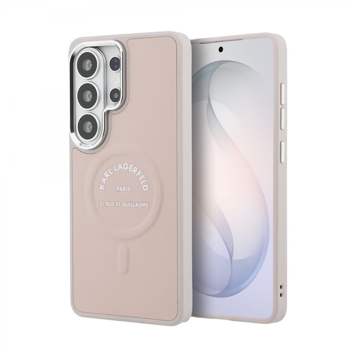 Zadní kryt Karl Lagerfeld PU RSG Logo Magnetic pro Samsung Galaxy S26 Ultra růžový - náhled 1