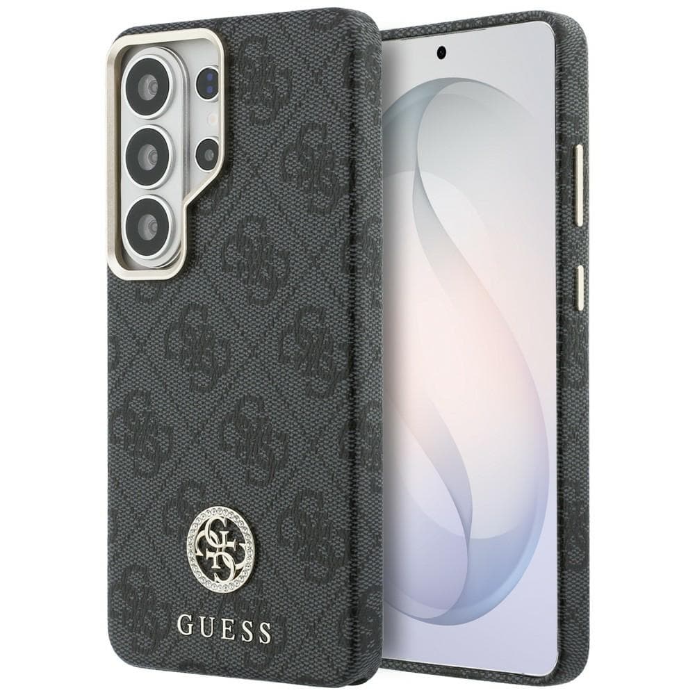 Guess - Rhinestone Round Logo MagSafe (GUHMS26LP4GRMDEK) - Samsung Galaxy S26 Ultra - Černá - náhled 1