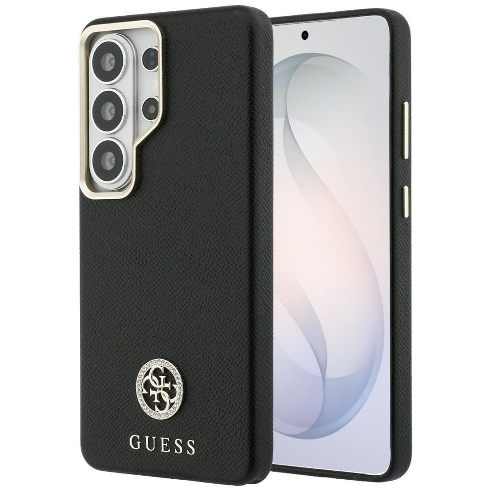 Guess - Rhinestone Round Logo MagSafe (GUHMS26LPGCRMDEK) - Samsung Galaxy S26 Ultra - Černá - náhled 1
