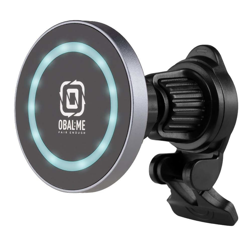 Bezdrátový nabíjecí držák do auta OBAL:ME MagNetix Aura 15W černý