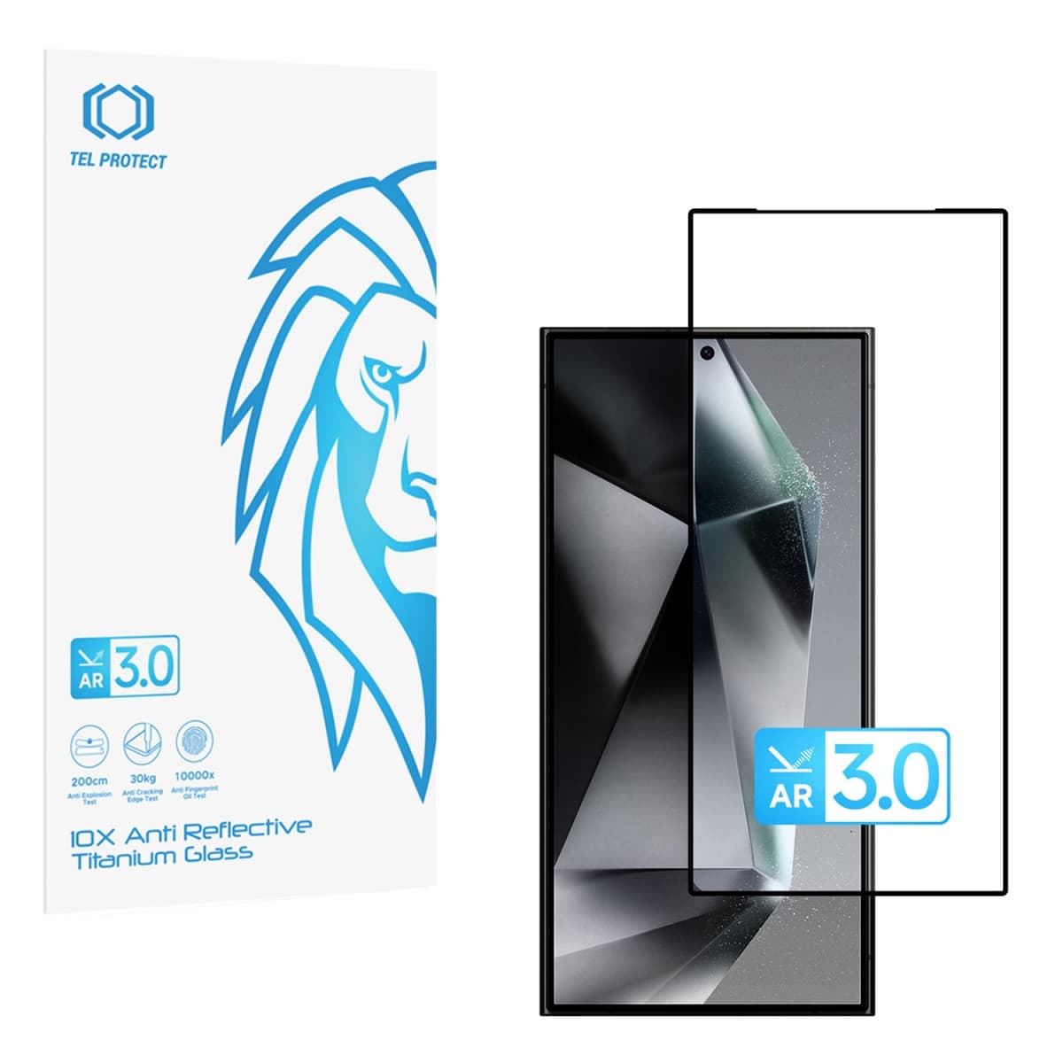Ochranné tvrzené sklo Tel Protect 10X AR 3.0 AntiReflective Titanium pro Samsung Galaxy S24/S25 - náhled 1