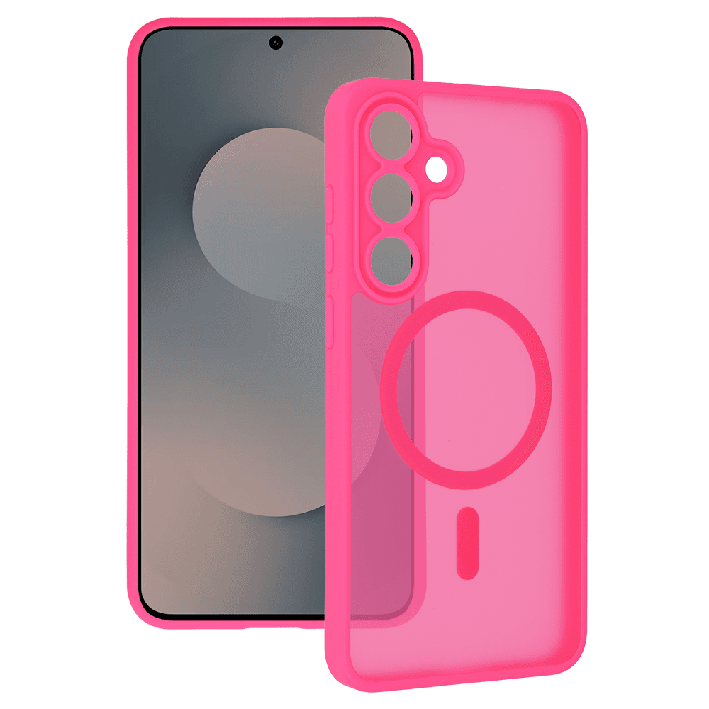 Kryt Tel Protect Aura Matte MagSafe pro Samsung Galaxy S25 FE sytě růžový - náhled 1
