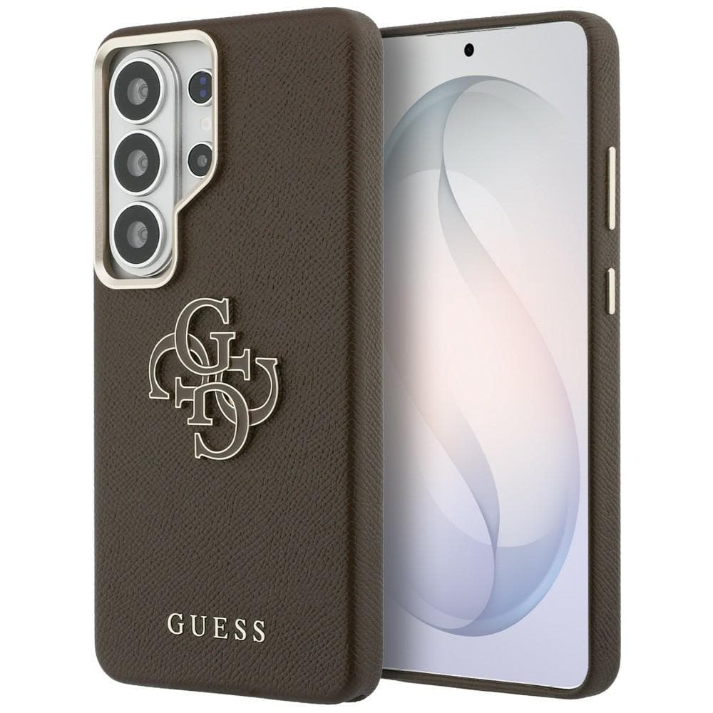 Kryt Guess - Grained Big 4G Metal Logo (GUHCS26L5PS4RGGW) - Samsung Galaxy S26 Ultra Hnědý - náhled 1
