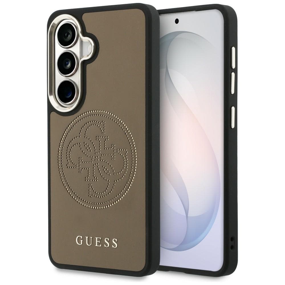 Kryt Guess - Perforated Logo MagSafe (GUHMS26S5PG4SRGW) - Samsung Galaxy S26 Hnědý - náhled 1