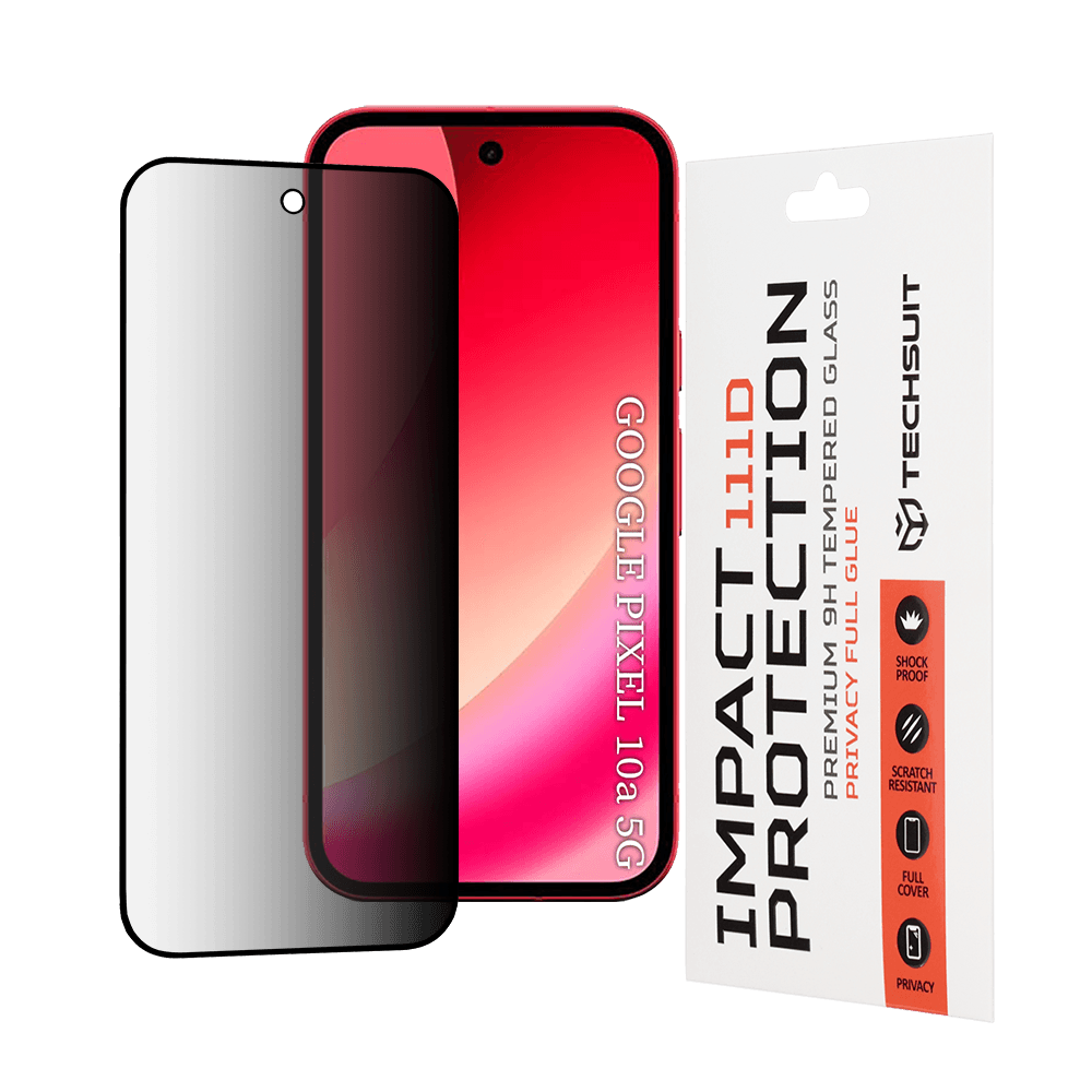 Ochranné sklo Techsuit - 111D Privacy Full Glue - Google Pixel 10a Černé - náhled 1