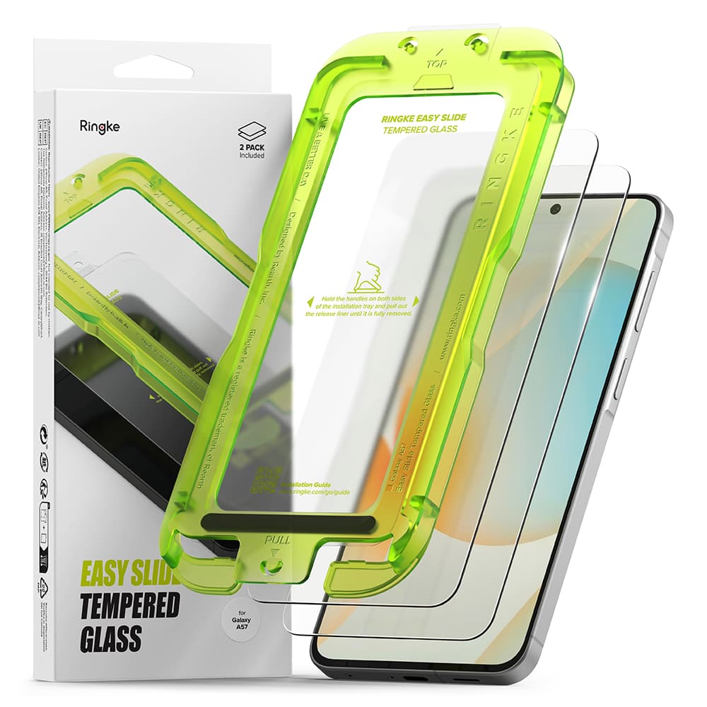 Ochranné sklo Ringke - Easy Slide Tempered Glass (2 pack) - Samsung Galaxy A57 5G Průhledné - náhled 1