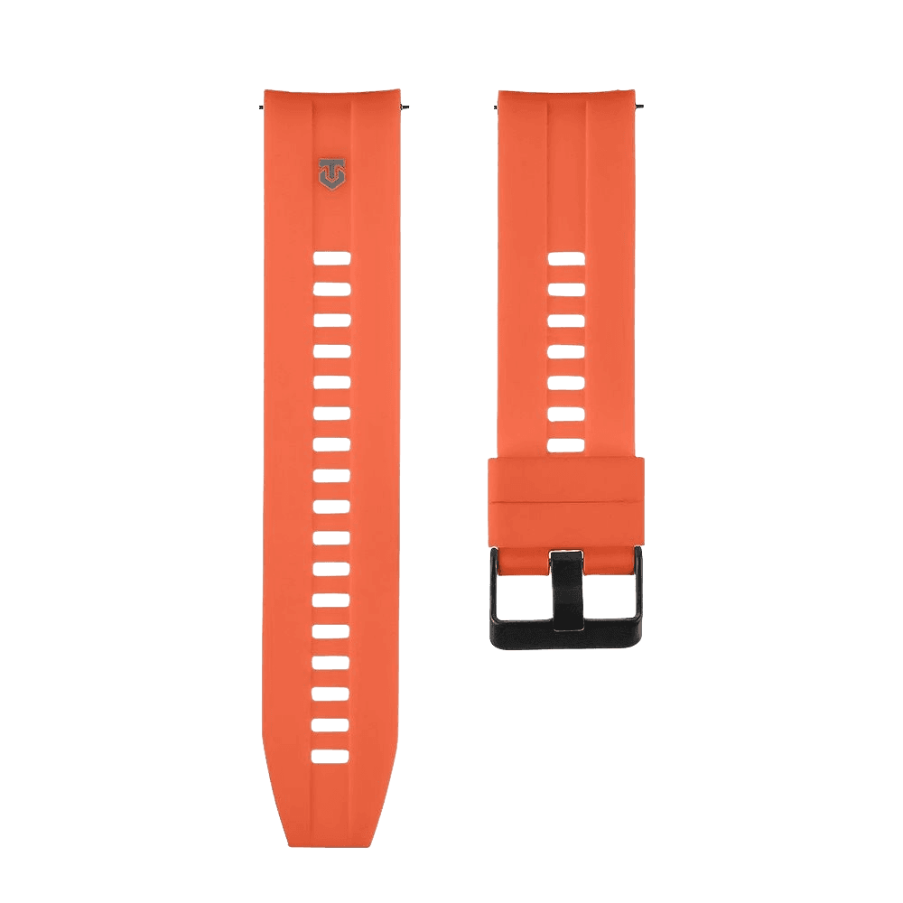 Silikonový řemínek Tactical Quick Release 24mm oranžový - náhled 1