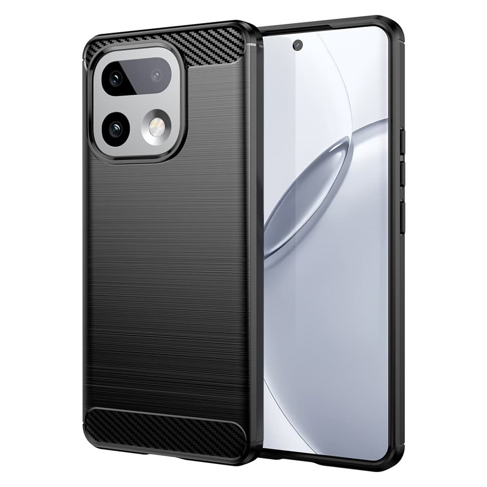 Kryt Techsuit Carbon Silicone - Realme 16 Pro+ černý - náhled 1