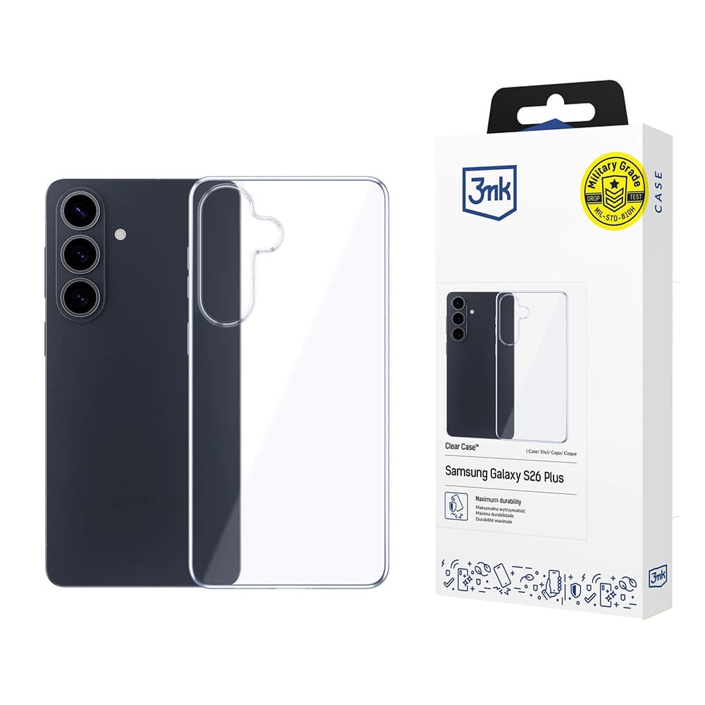 Kryt 3mk Clear Case - Samsung Galaxy S26 Plus průhledný - náhled 1