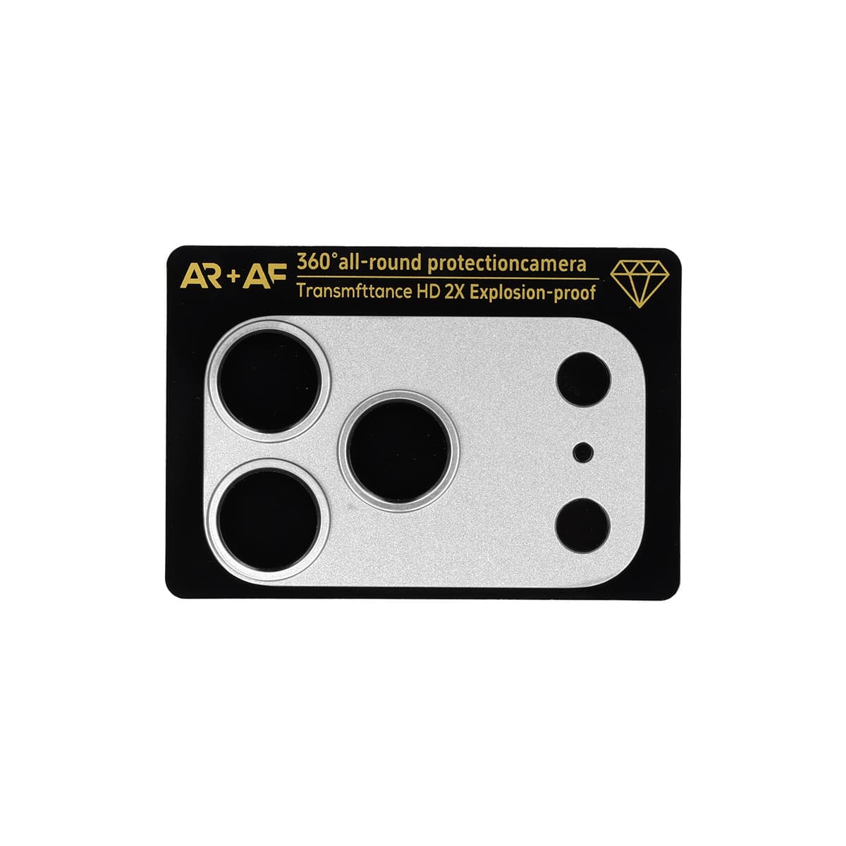 Ochranné sklo Aluminum Metal na fotoaparát pro iPhone 17 Pro stříbrné
