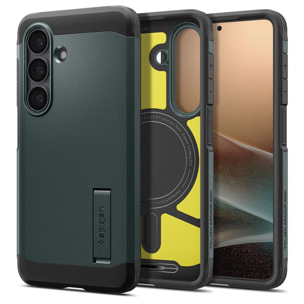 Kryt Spigen Tough Armor MagSafe (ACS10715) - Samsung Galaxy S26 Plus Hlubinně zelený - náhled 1