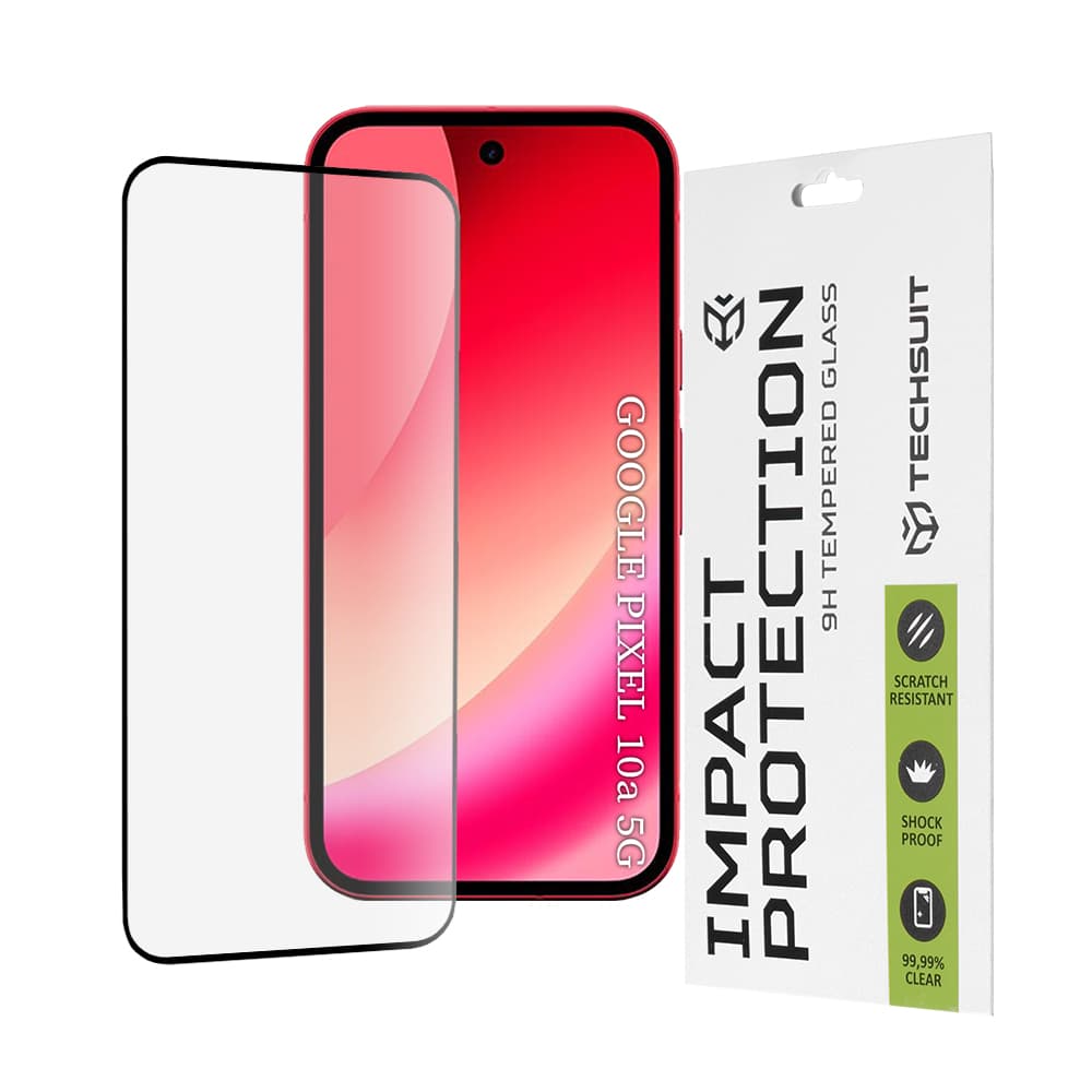 Tvrzené sklo Techsuit 111D Full Cover / Full Glue - Google Pixel 10a Černé - náhled 1