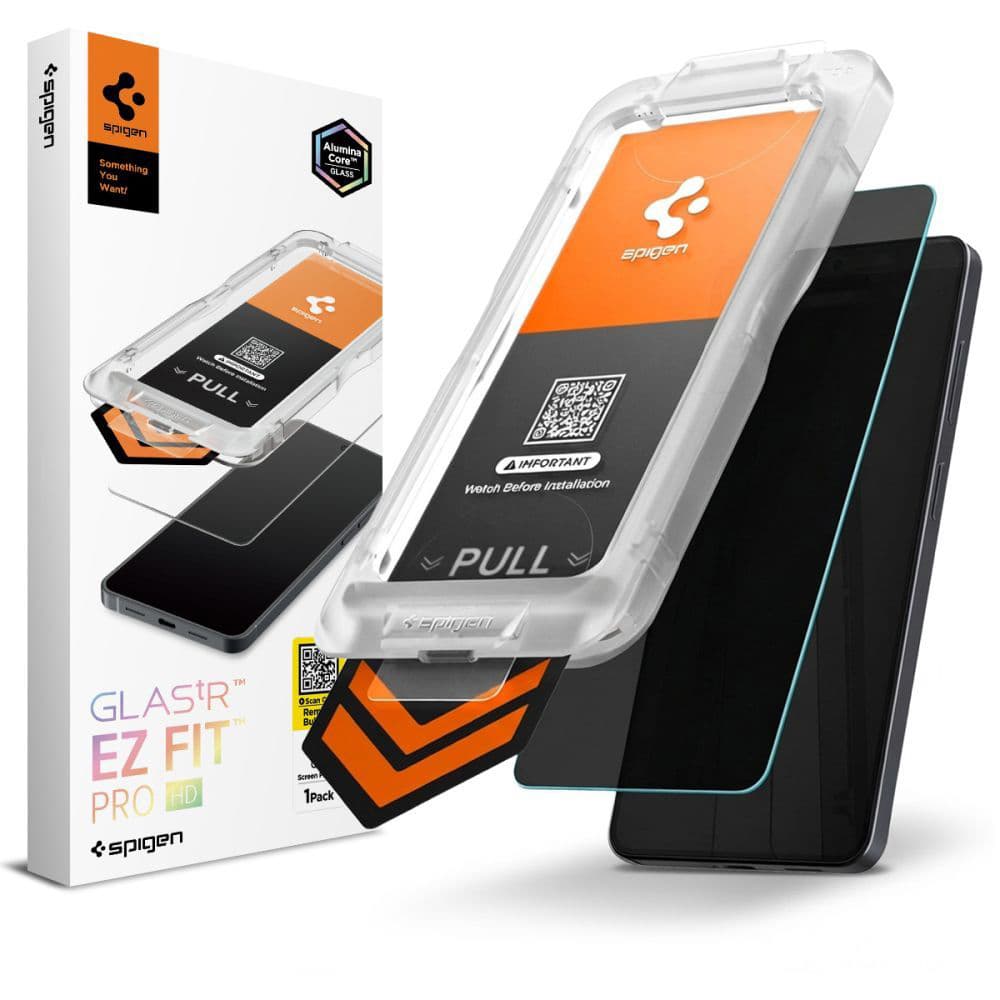 Tvrzené sklo Spigen - Glas.tR EZ-FIT Pro HD (AGL11098) - Samsung Galaxy S26 privátní - náhled 1