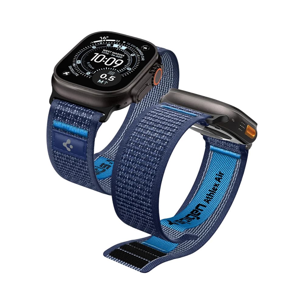 Řemínek Spigen - Athlex Air 2 (AMP10608) - Apple Watch 6/7/8/9/10/SE/SE 2/Ultra/Ultra 2/Ultra 3 (44/45/46/49mm) Námořnický modrý - náhled 1