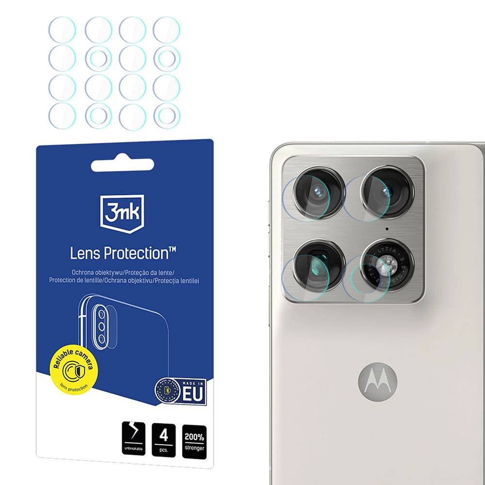 Ochranné sklo čočky 3mk - Lens Protection (4 pack) - Motorola Razr Fold Čiré