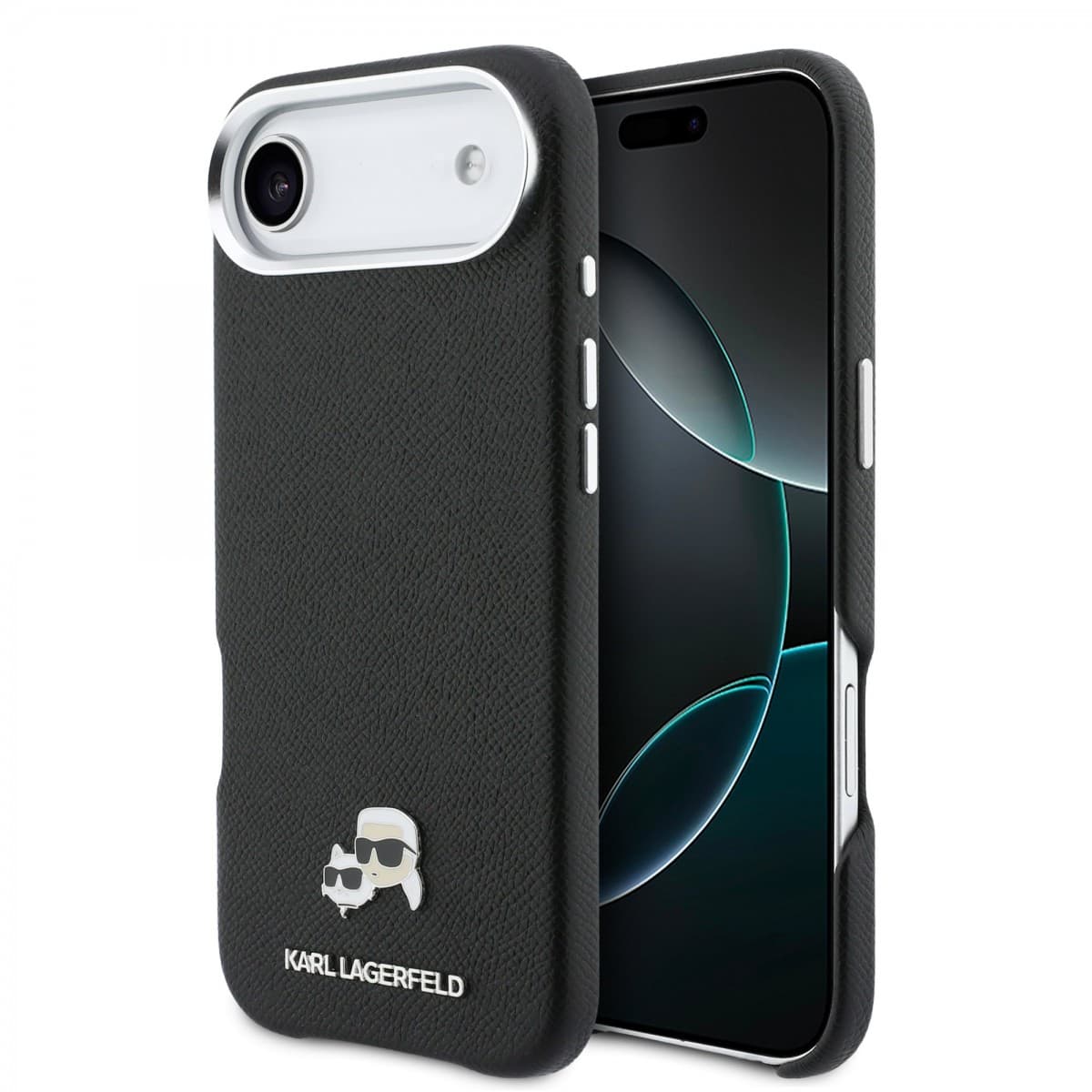 Zadní kryt Karl Lagerfeld PU Karl and Choupette Heads Pins MagSafe pro iPhone Air černý - náhled 1