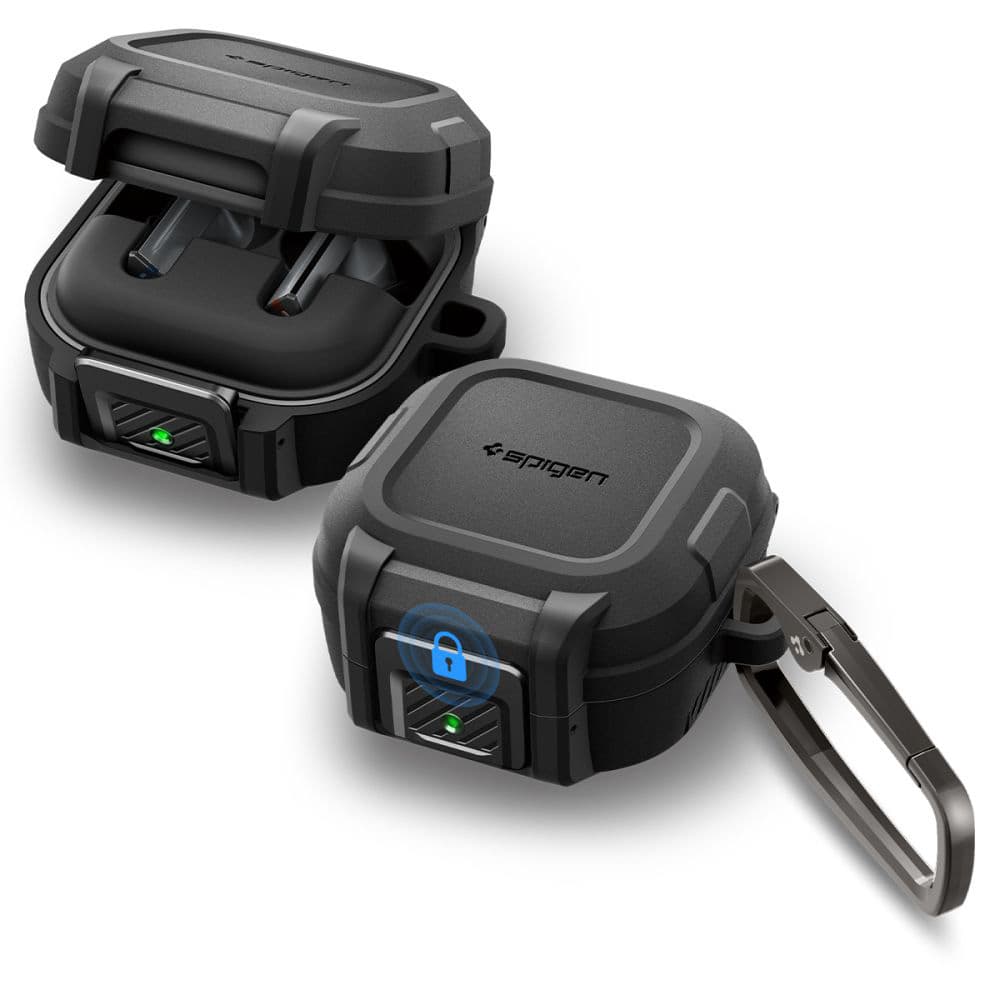 Kryt Spigen - Lock Fit (ACS11202) - Samsung Galaxy Buds 4 / Buds 4 Pro Matný černý