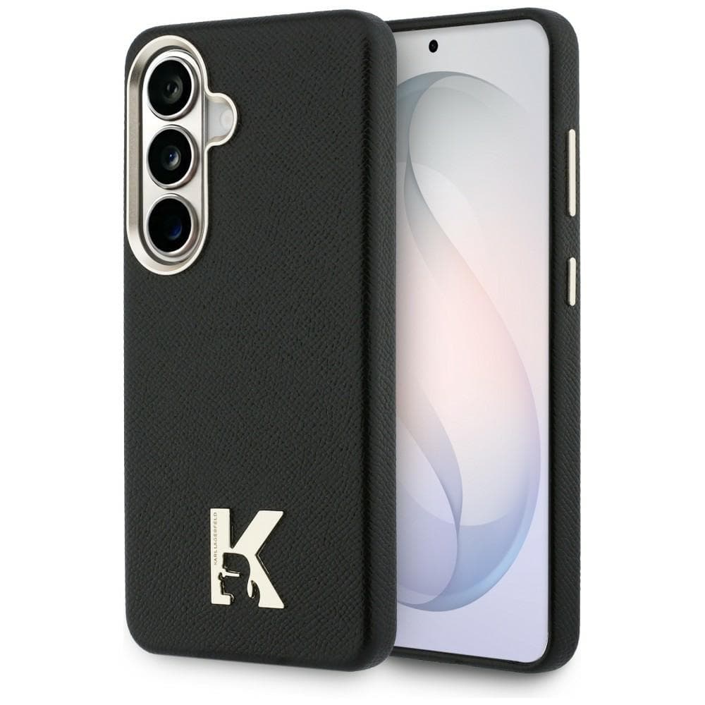 Kryt Karl Lagerfeld - Wrapped Grained Leather with K Head Logo MagSafe - Samsung Galaxy S26 černý - náhled 1