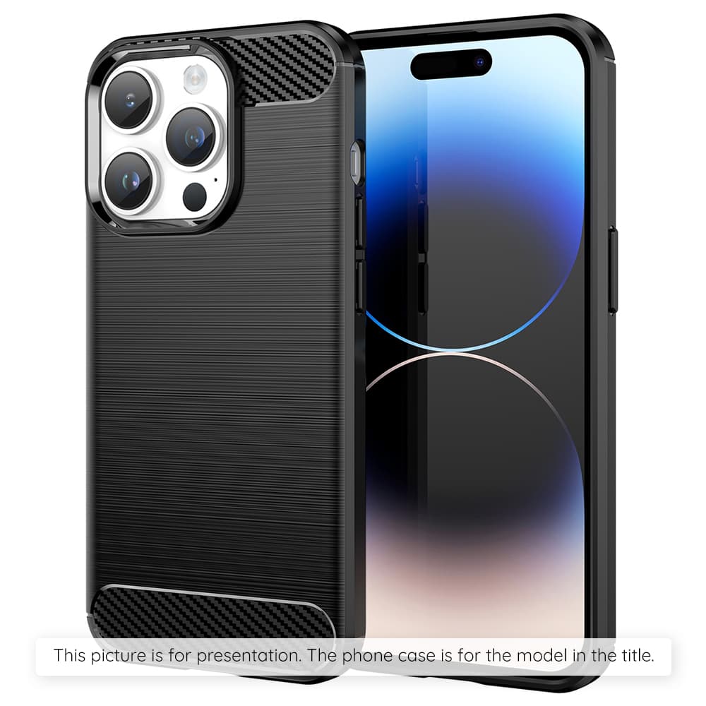 Kryt Techsuit Carbon Silicone pro Xiaomi Poco X8 Pro Max černý