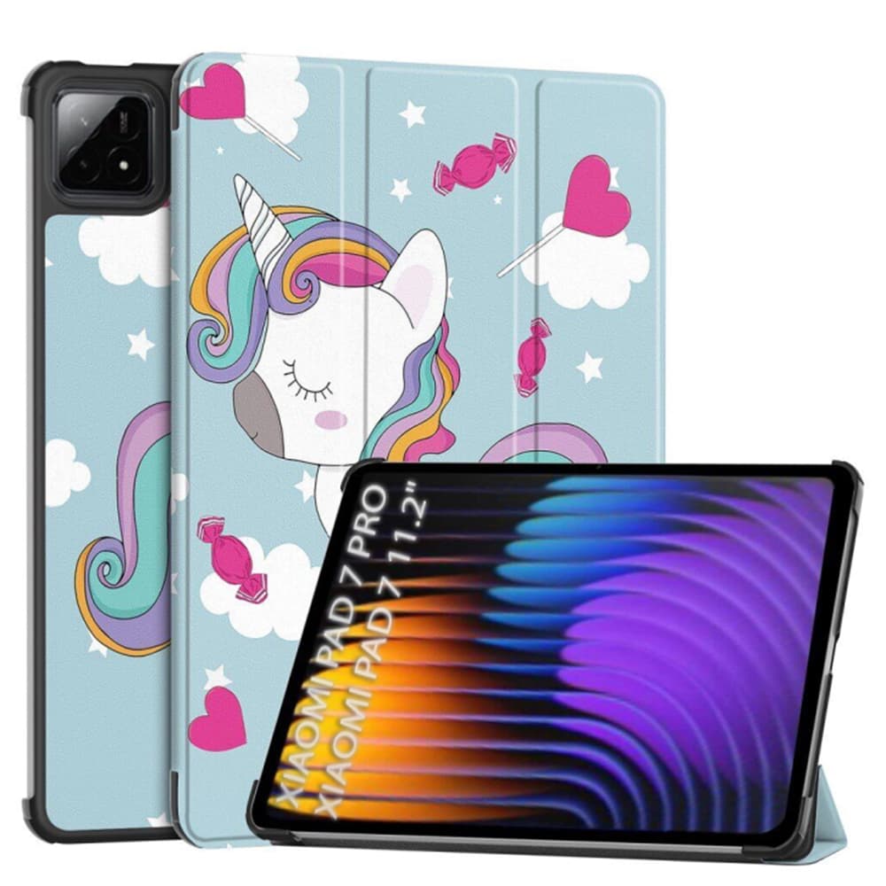 Pouzdro Techsuit FoldPro pro Xiaomi Pad 7 / 7 Pro / 8 / 8 Pro s motivem Unicorn - náhled 1