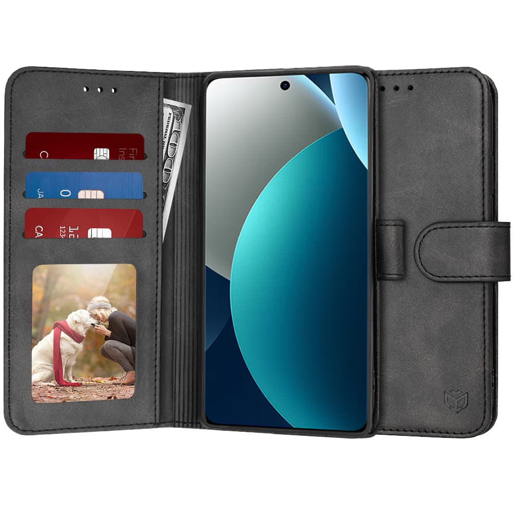 Knížkové pouzdro Techsuit Diary Book na Xiaomi Redmi Note 15 Pro 4G černé - náhled 1